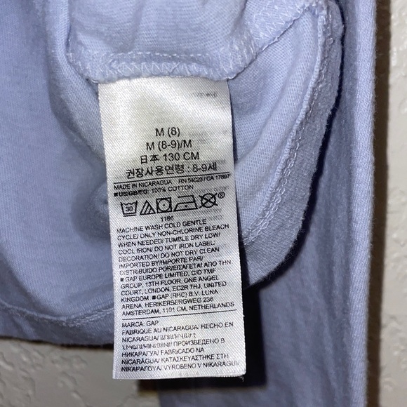 GAP Volcano Diagram Long Sleeve Tee - Light Blue - Picture 4 of 6